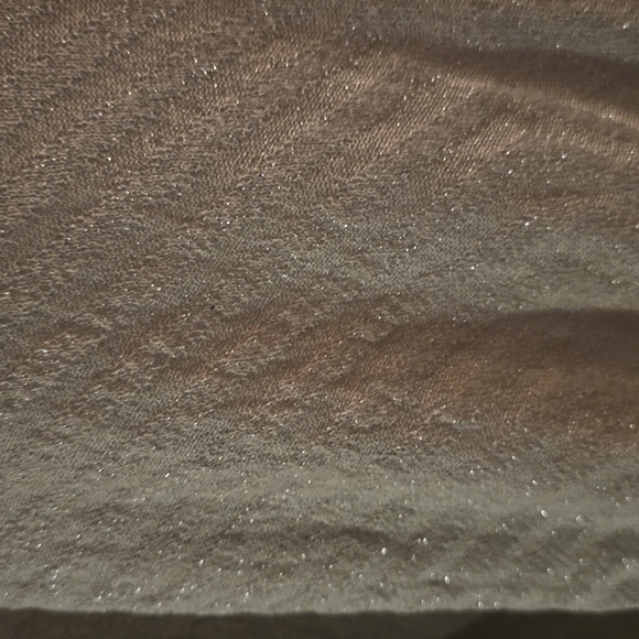 New Dana Buchman Women's XL Silver Metallic Lightweight Button-Up Cardigan - Picture 4 of 11